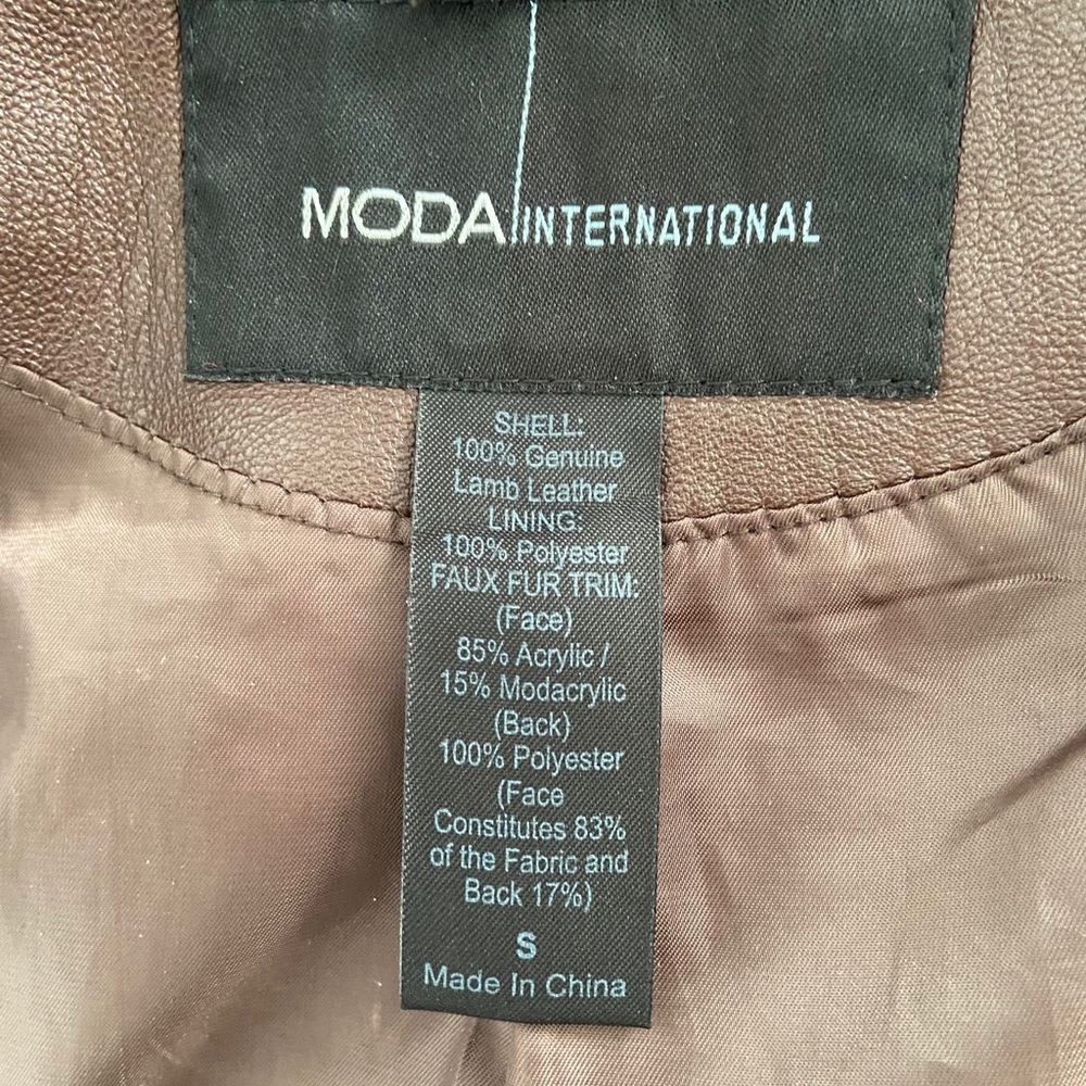 Moda international  leather jacket - Picture 6 of 11